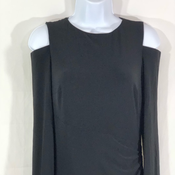 Ralph Lauren Matte Jersey Cold Shoulder Dress 4 - Picture 2 of 8
